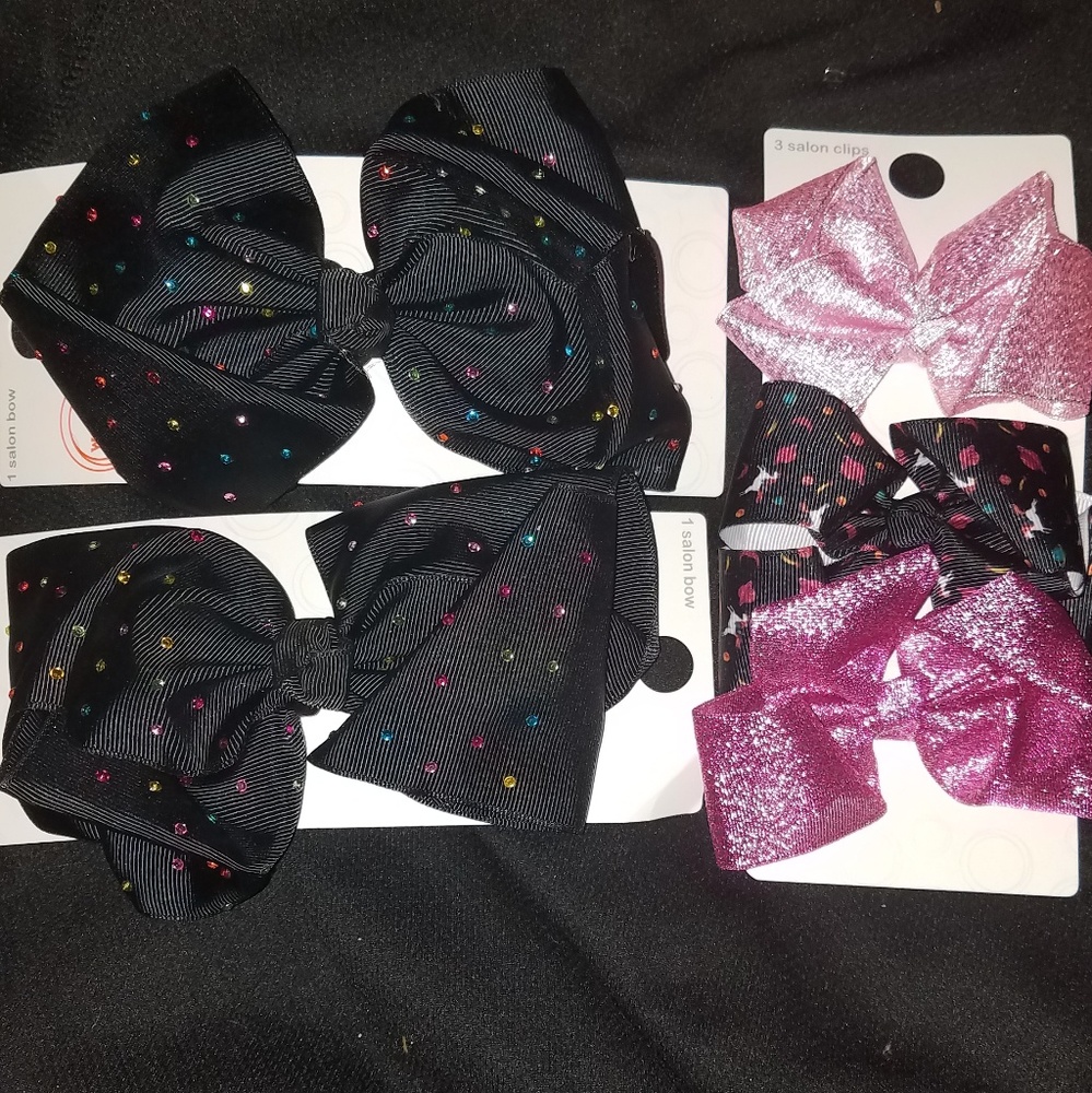 5 girls hair bows